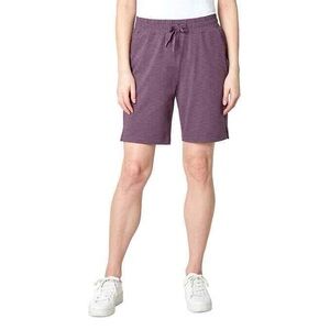 Mondetta Performance Bermuda Shorts in Flint Combo Purple Women’s Size Large